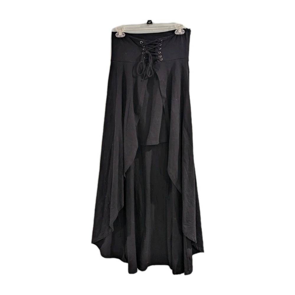 Hot Topic Skirt Black High-Low Whimsigoth Fairy Grunge Witchy Steampunk Womens M